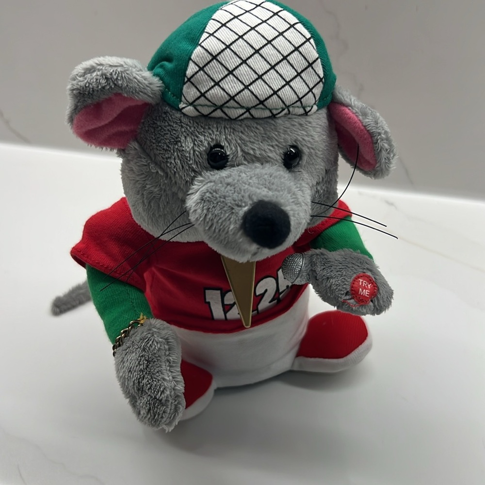 Gemmy Rapping Rodents Christmas Rapping musical Mouse - Picture 3 of 14
